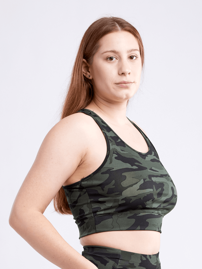 Racerback Lightweight Training Crop Tank Top-7