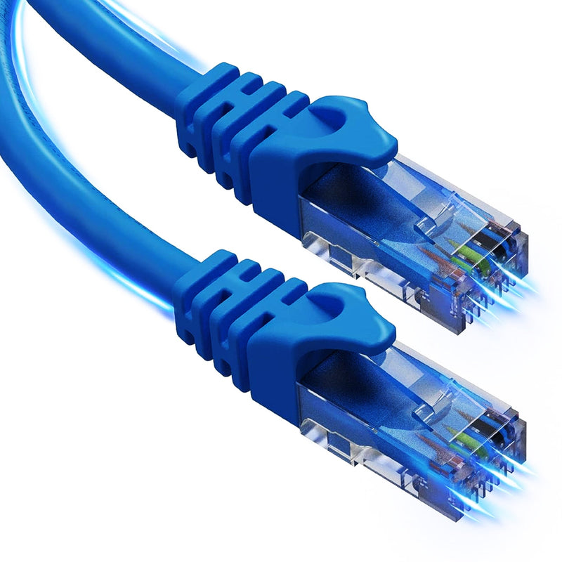 5 Core Ethernet Cable 1.5 Feet 1 Piece Blue Cat 6 Cord Premium RJ45 Internet Cable Cat6 Compatible w Cat 5 Cat 7 Cat 5e Network Cable -ET 1.5FT BLU-0