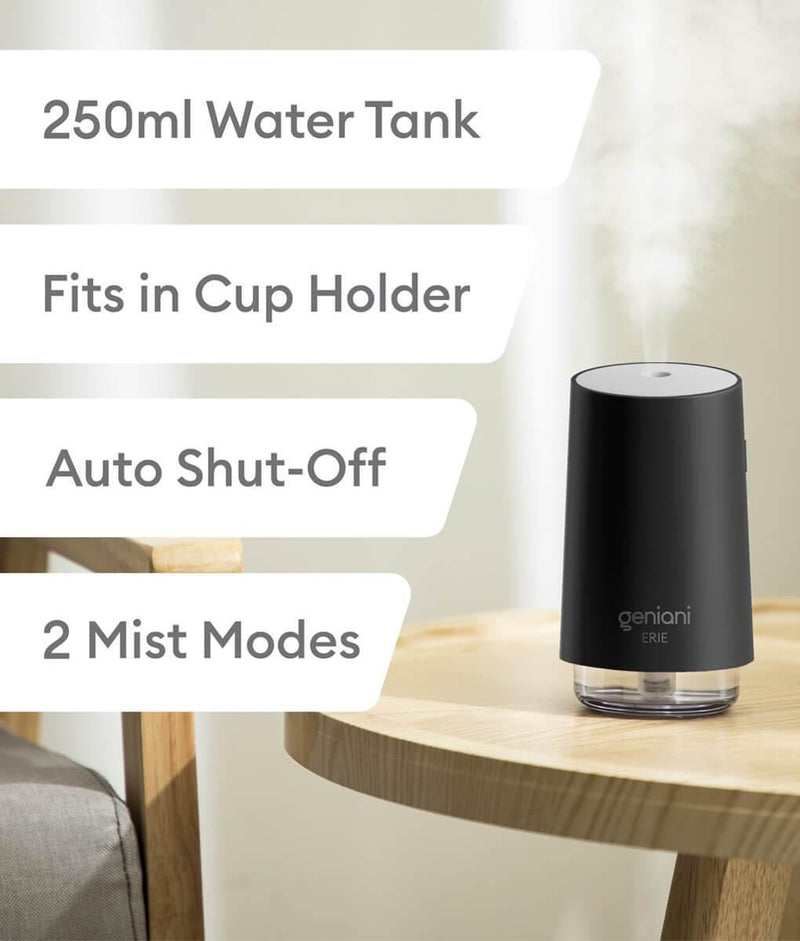 Erie Portable Small Cool Mist Humidifier 250ML Black-2