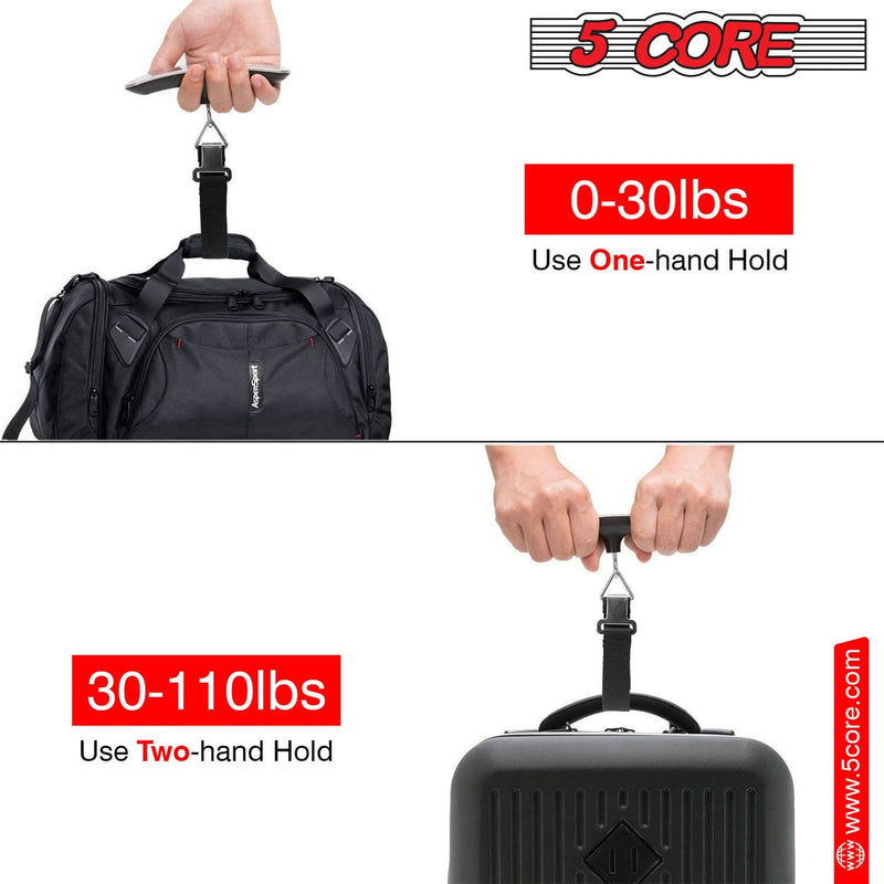 5Core Digital Luggage Scale Weight Scale Travel Hanging Baggage Weighing Machine-1