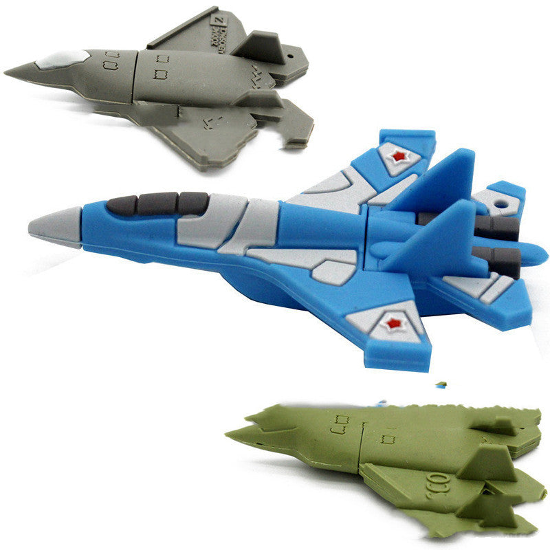 Color: Blue, capacity: 16GB - Aircraft U Disk 3.032G Simulation Stereo Plane Airliner Flight Model 16G Soft Plastic U Disk