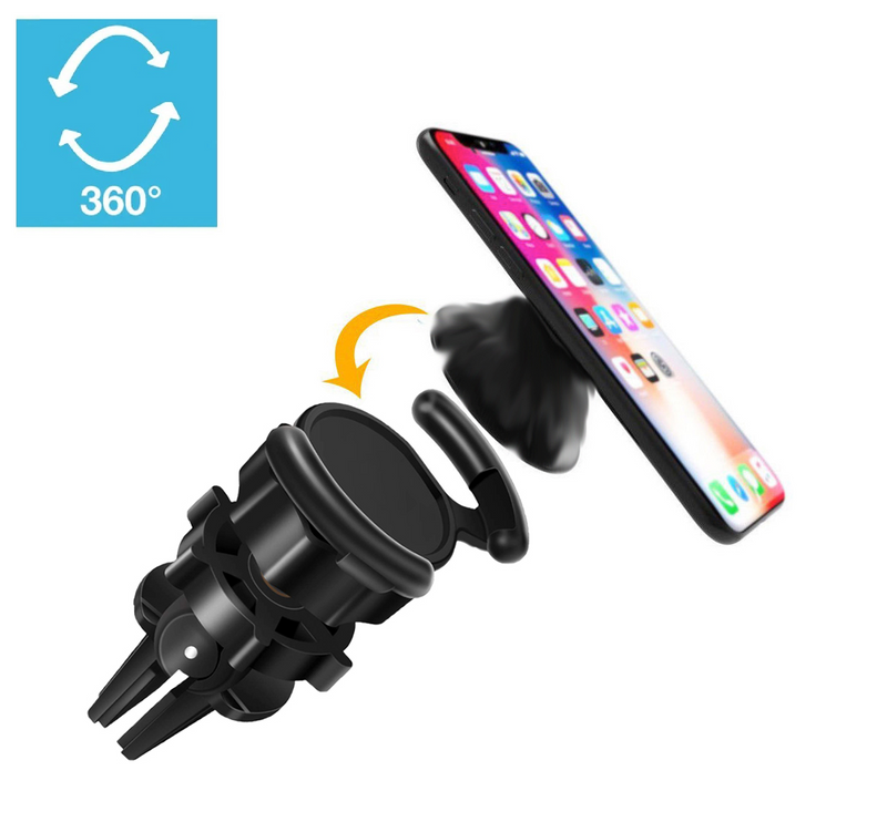 Air Vent Mount Phone Holder with Adjustable Switch Lock for Popsocket-0