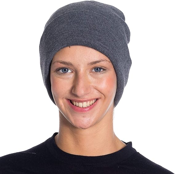 1 Pack - Acrylic Beanies for Women Soft Warm Knitted Winter Beanie Hat-0