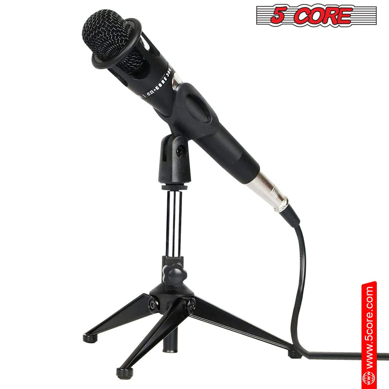 5Core Desktop Mic Stand Tripod Universal Desk Microphone Holder Table Top Stands-3