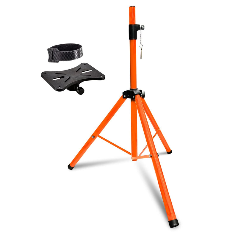 5 Core Speaker Stand Tripod Heavy Duty Adjustable Up to 72 Inch DJ Studio Monitor Stands Pole Mount Orange-0