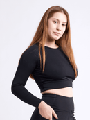 Long-Sleeve Crop Top-5