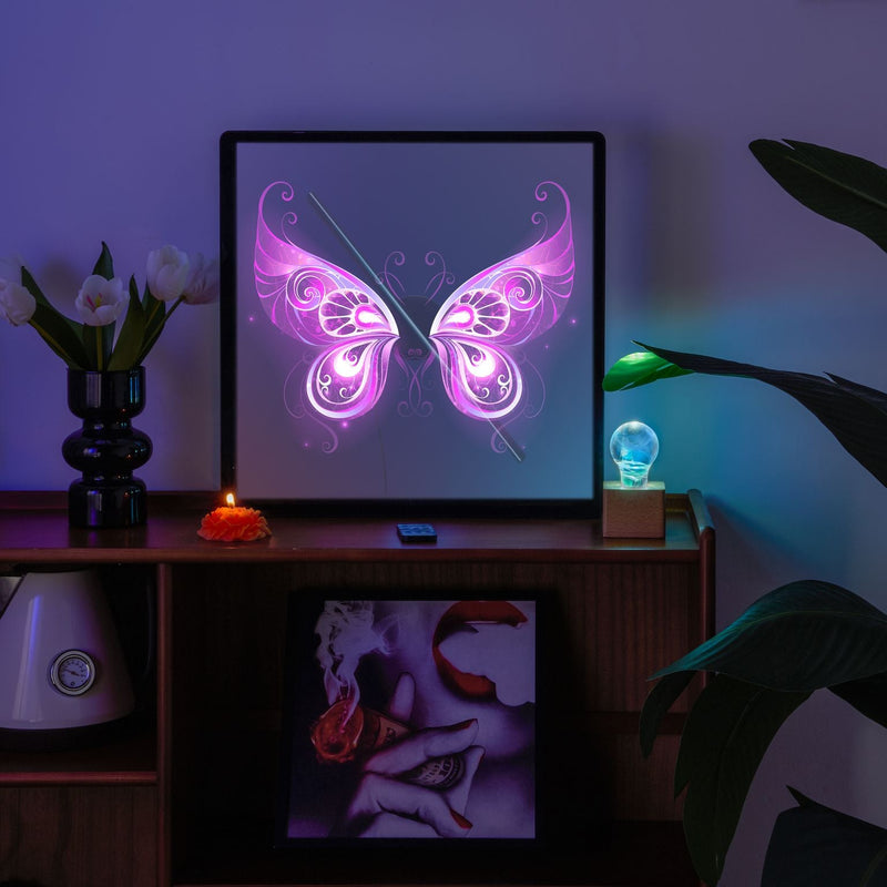 3D Hologram LED Fan With Frame Supports APP & Bluetooth Connectivity-1