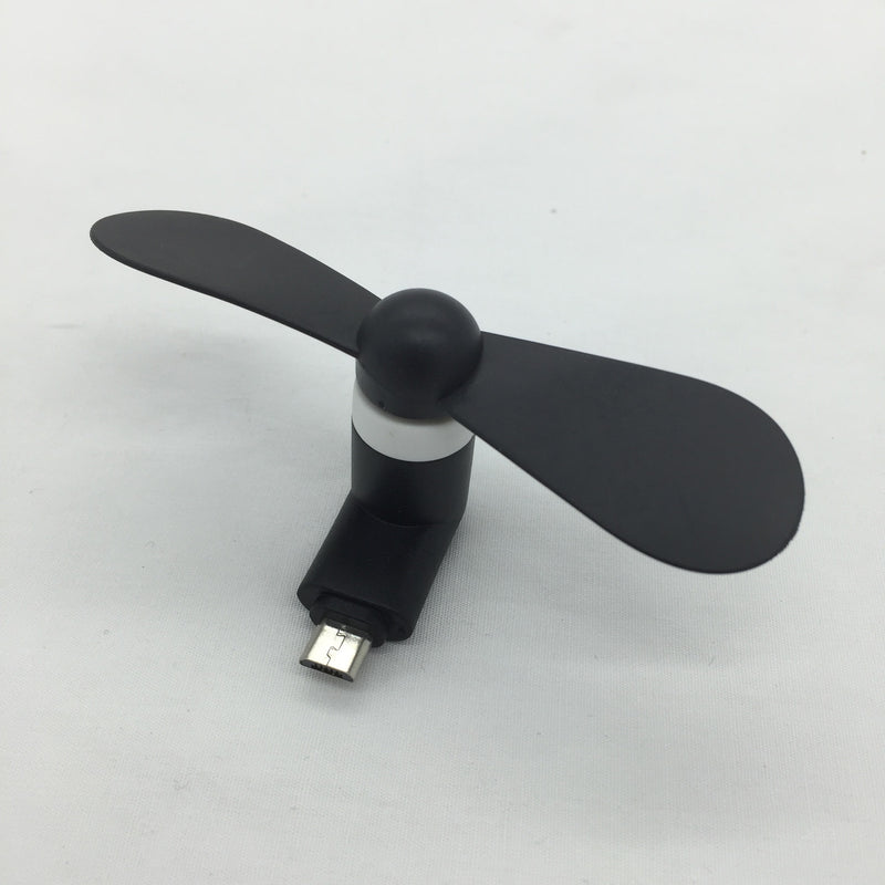 Color: White, Model: 2 in 1 - Mobile mini fan