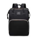 Color: Black - Multifunctional Folding Crib Large Capacity Backpack