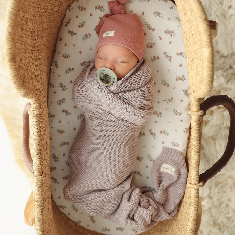 Organic Classic Luxury Knit Baby Swaddle Blanket-1