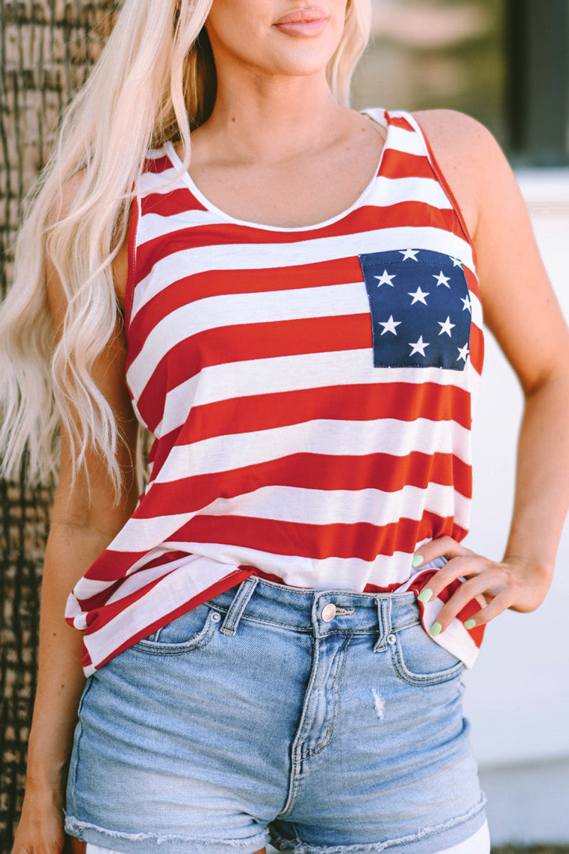 Anne Stars & Stripes Tank Top-0