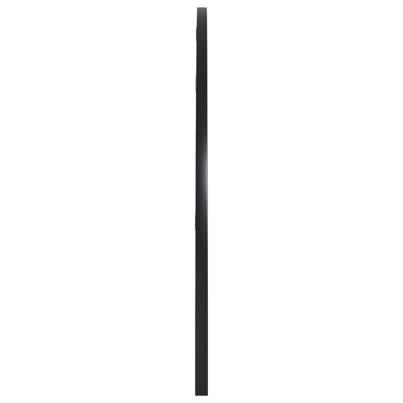 Wall Mirror Black 39.4"x19.7" Arch Iron