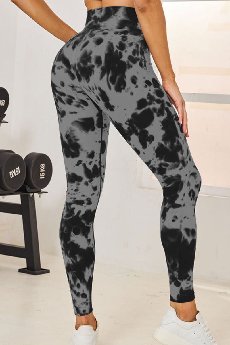 Tie-Dye High Waist Active Leggings-1