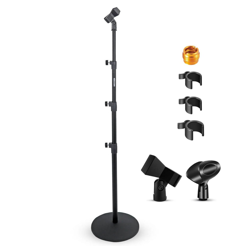 5Core Mic Stand Floor Adjustable Universal Heavy Duty Microphone Stands Round Base Soporte De micrófono-0