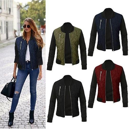Size: 3X-LARGE,Color: Olive Green - Chic Babe Bomber Jacket In Quilted Satin