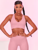 Scoop Neck Wide Strap Active Bra-5