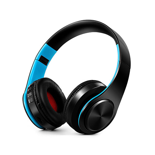 Color: BlueBlack - Headset game music wireless bluetooth headset