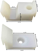 Kool Products Sliding Shower Door Jamb Guide and Bumper (1 Set)-1