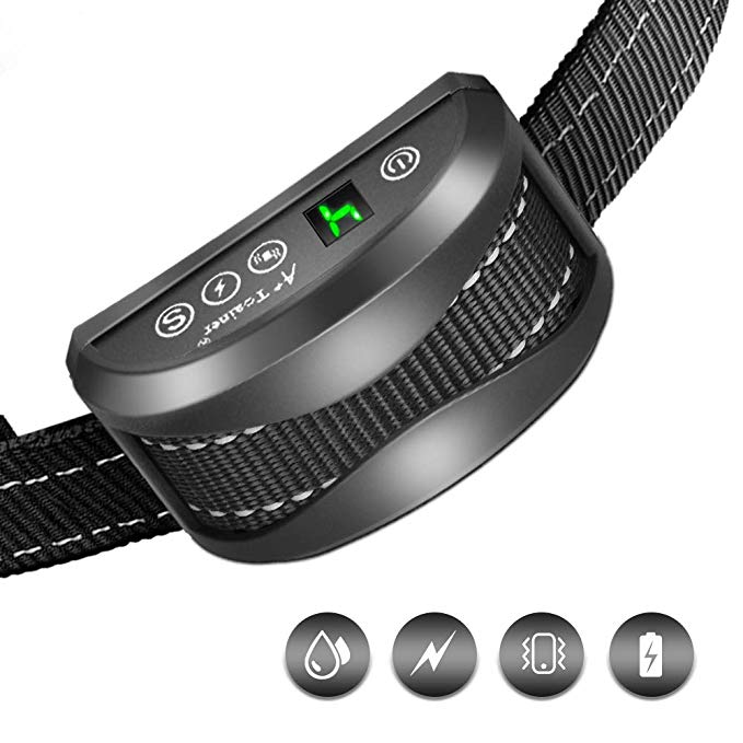 Color: Black - Collar with Beep Vibration Shock