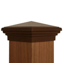 6x6 Post Cap │ Brown Pyramid Top-1