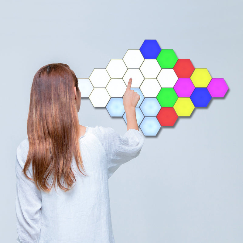 Touch Sensitive Modular Wall Lights, Honeycomb Lightings-1