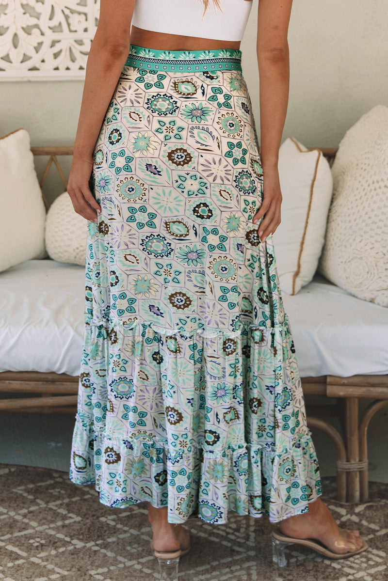 Noemi Floral Print Maxi Skirt-1