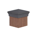 6x6 Post Cap |  Gray Pyramid Top-0