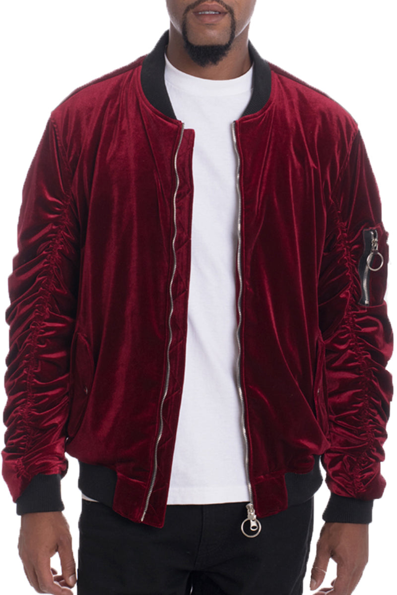 Velour Bomber Jacket-5