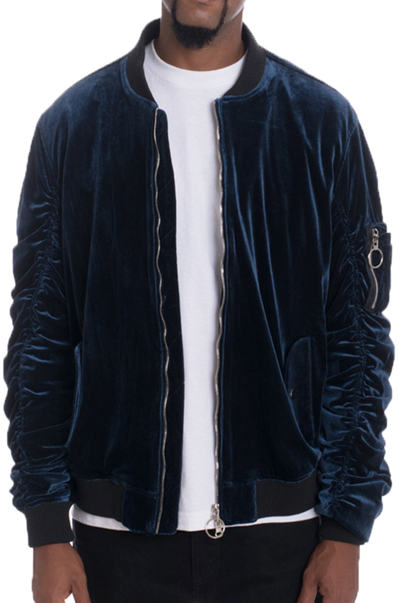 Velour Bomber Jacket-6