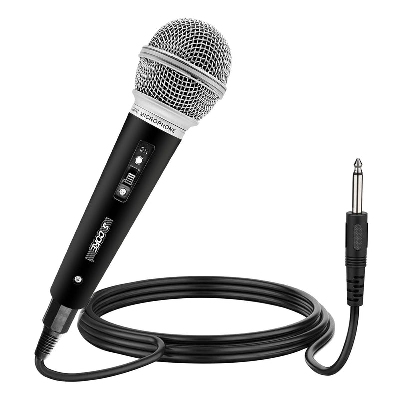 5 CORE Karaoke Microphone Dynamic Vocal Handheld Mic Cardioid Unidirectional Microfono w On and Off Switch Includes XLR Audio Cable for Singing, Public Speaking & Parties PM 58-0