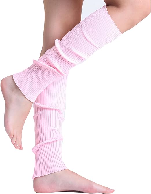 1 Pair - Knitted Leg Warmers Retro Style Knitted Retro Baggy Leg Warmer Boot Socks-5