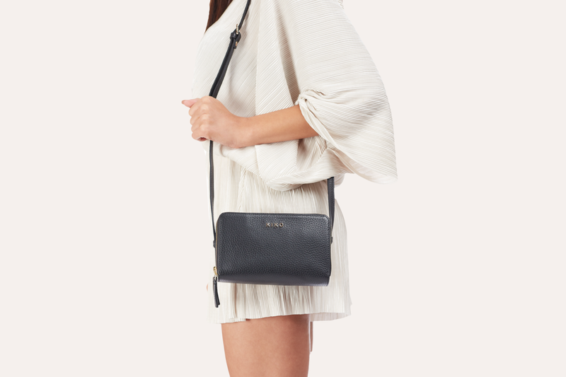 Zip Around Crossbody Pebble-1