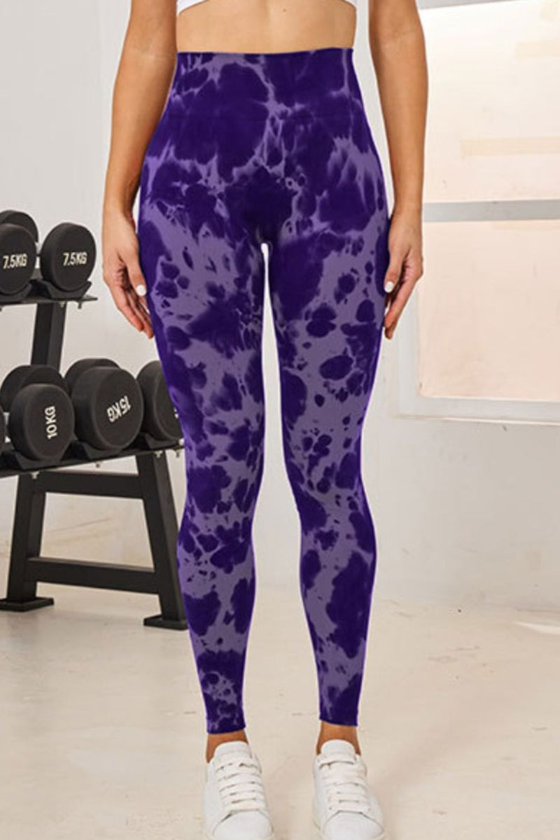 Tie-Dye High Waist Active Leggings-5