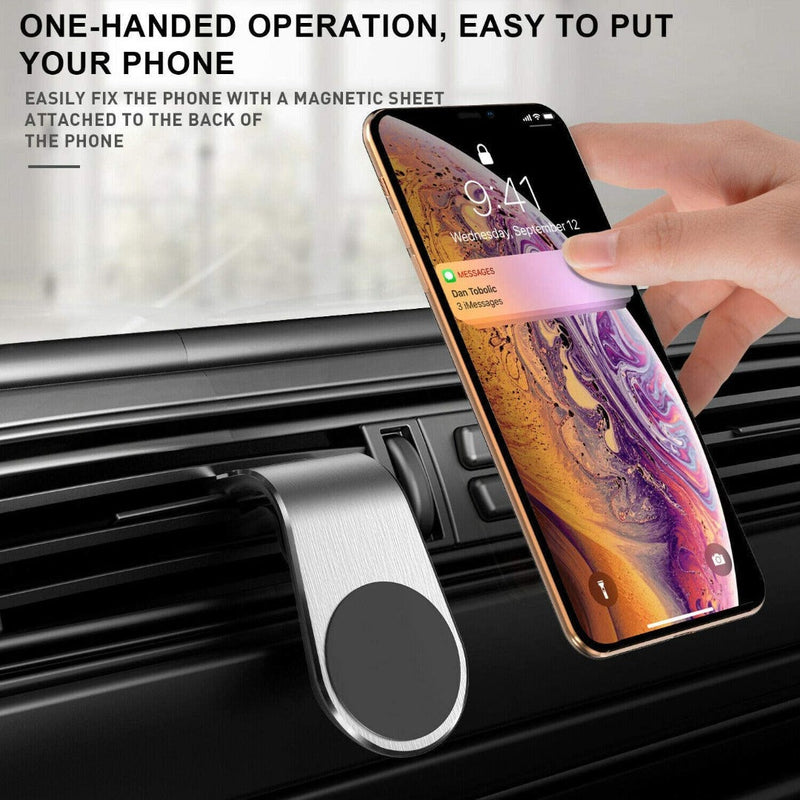 Magnetic Air Vent Clip Car Cell Phone Holder-0