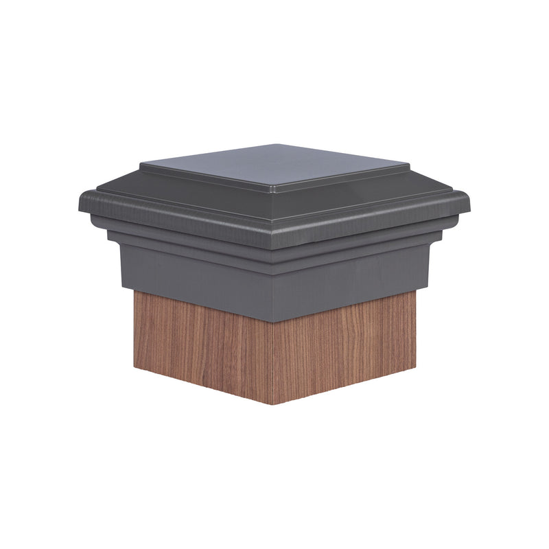 8x8 Post Cap │ Gray Flat Top-2