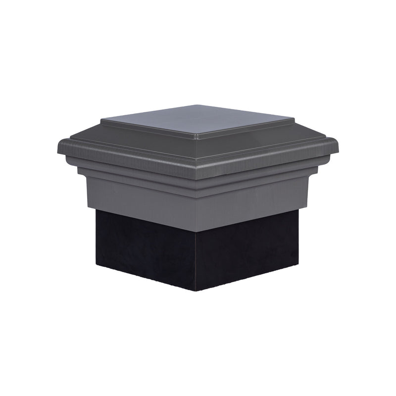 8x8 Post Cap │ Gray Flat Top-1