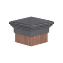 8x8 Post Cap │Gray Pyramid Top-2