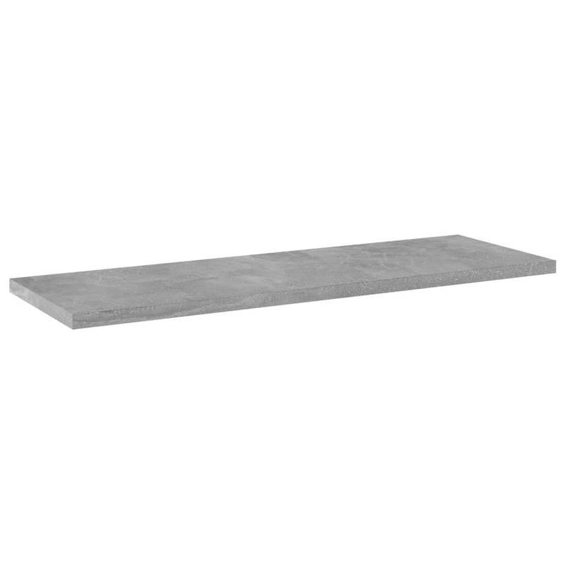 Bookshelf Boards 4 pcs Concrete Gray 23.6"x7.9"x0.6" Engineered Wood