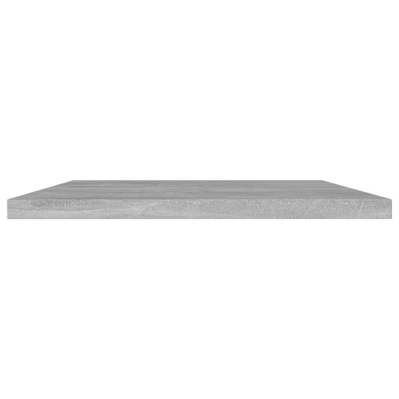 Bookshelf Boards 4 pcs Concrete Gray 23.6"x7.9"x0.6" Engineered Wood