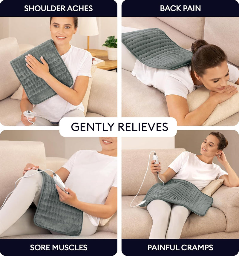 Heating Pad for Back Pain & Cramps Relief, Auto Shut Off, Machine Washable-1