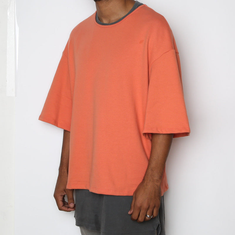 Peach Slouch tee-2