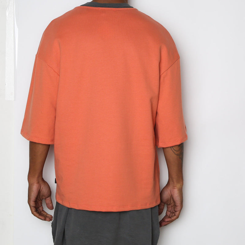 Peach Slouch tee-3