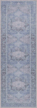 Ice Blue Nisa Washable Rug-5