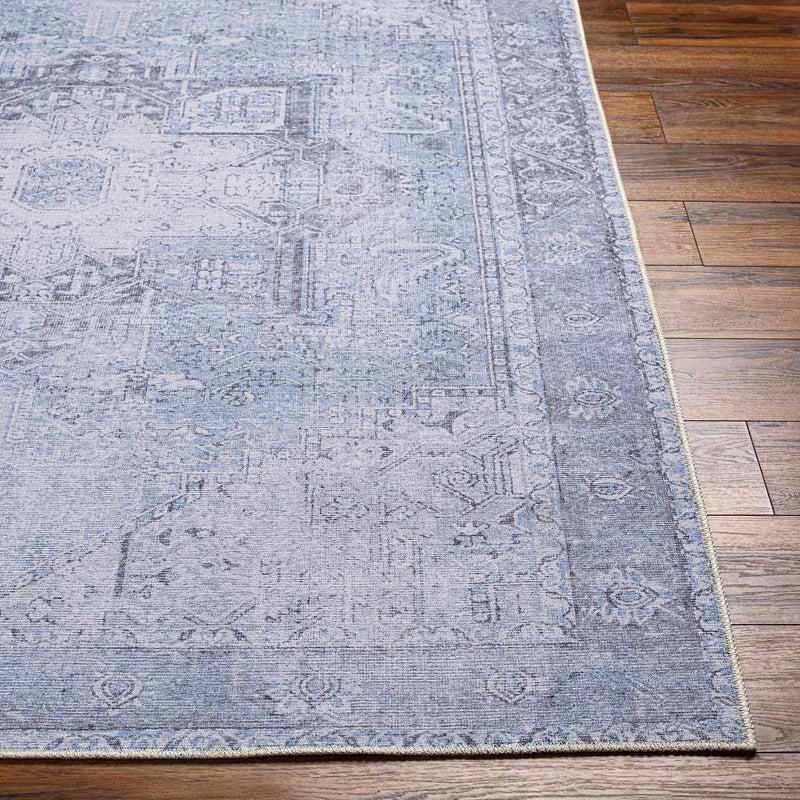 Ice Blue Nisa Washable Rug-3