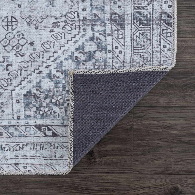 Barny Gray Washable Area Rug-4