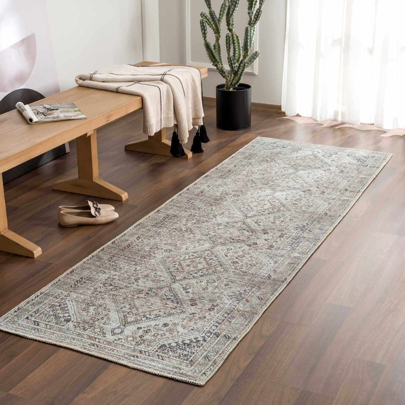 Barny Beige Washable Area Rug-6