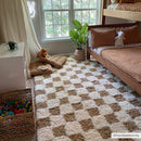 Atira Mustard Checkered Area Rug-0