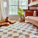 Atira Mustard Checkered Area Rug-2