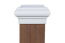 8x8 Post Cap │ White Flat Top-0