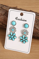3 Piece Set Western Stud Earrings-3
